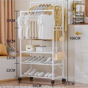 Multi-Tier+Clothes+Rack+with+Double+Hanging+Rods+and+3-Tier+Storage+Shelves+Freestanding+Garment+Organizer+with+Wheels%2CSpace-Saving+Wardrobe+Stand+for+Bedroom%2C+Entryway%2C+or+Laundry+Room